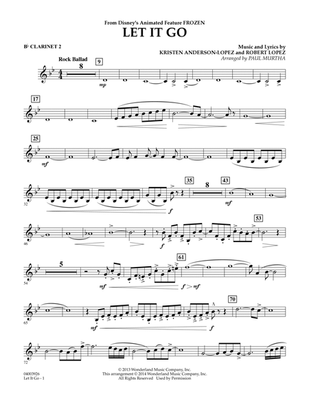 Let It Go - Bb Clarinet 2