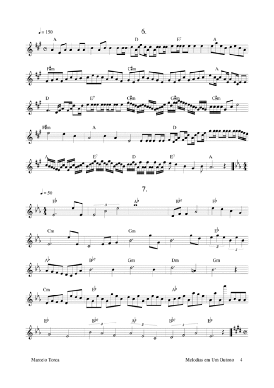 Melodias em Um Outono Melodias em Um Outono Small Ensemble scores gallery preview page 4