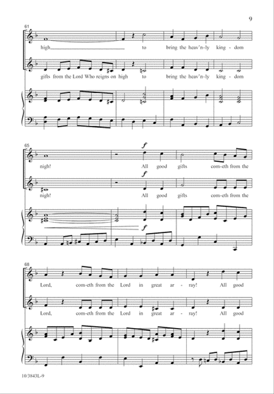 Good and Simple Gifts Unison Choir scores gallery preview page 10