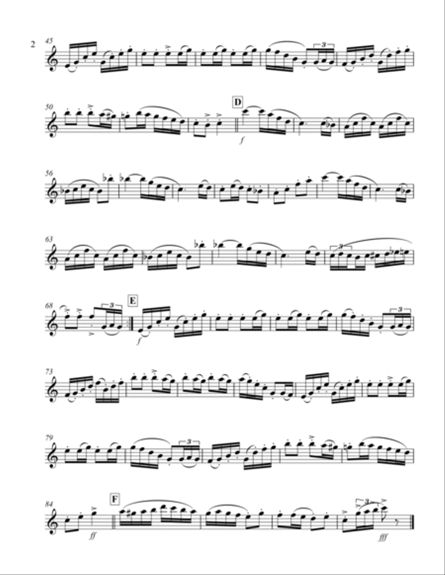 Clarinet Polka (for Clarinet Quartet) Clarinet Quartet scores gallery preview page 6