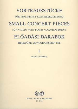 Book cover for Kleine Konzertstücke I