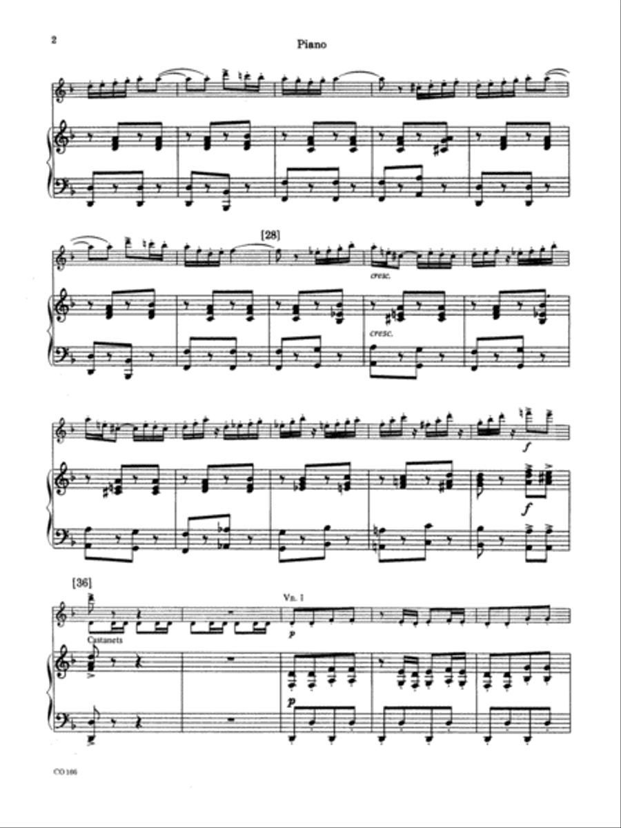 Bacchanale from Samson and Delilah: Piano Accompaniment Full Orchestra scores gallery preview page 2