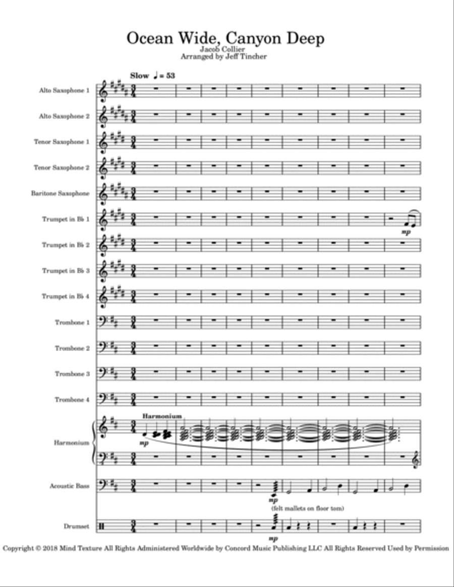 Ocean Wide, Canyon Deep Jazz Ensemble scores gallery preview page 2