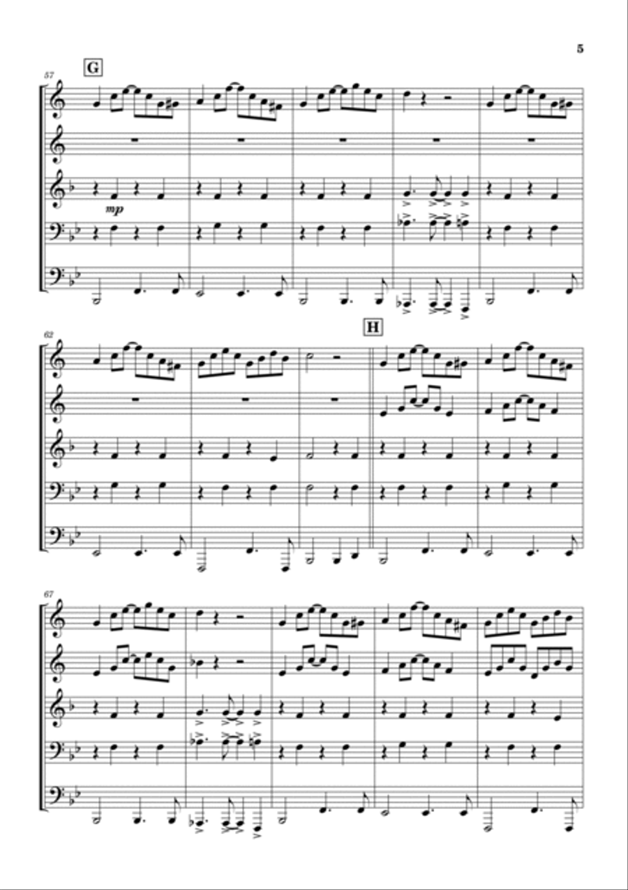 Treat For Trumpet Horn scores gallery preview page 5
