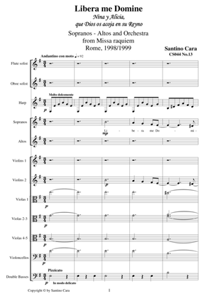 Libera me domine - Sequence no.13 of the Missa Requiem CS044