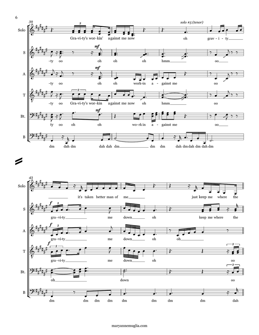 Gravity Divisi scores gallery preview page 6