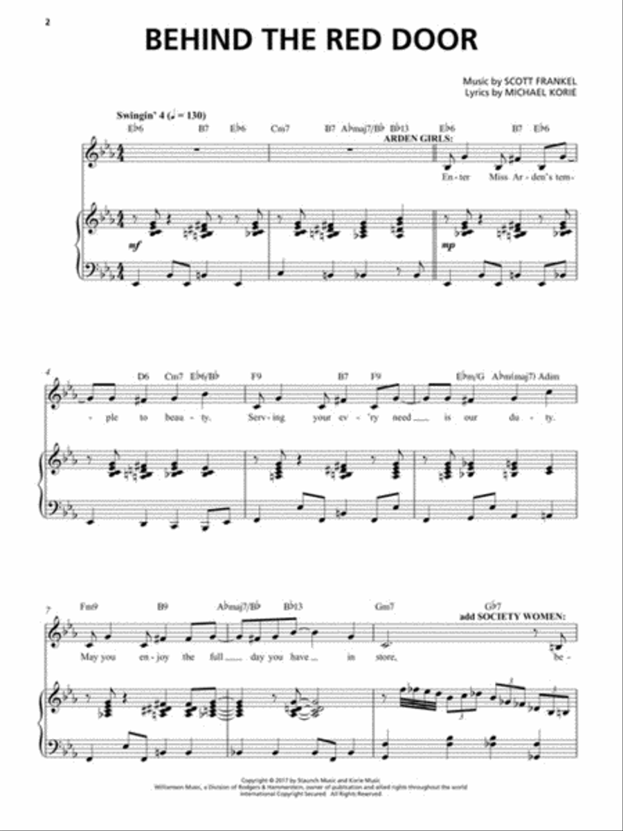 War Paint Voice scores gallery preview page 3