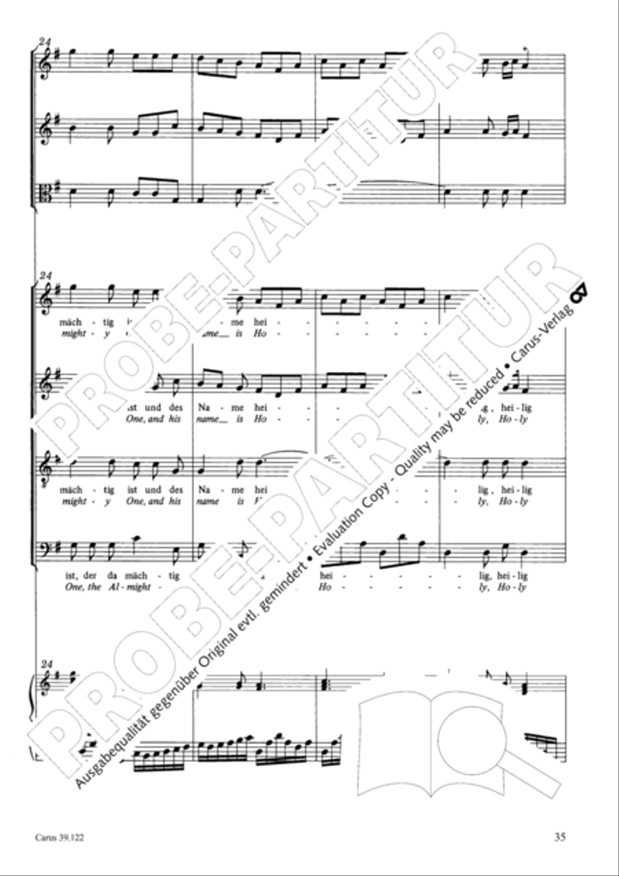 All my spirit exalts (With my spirit I praise the Lord) 4-Part scores gallery preview page 36