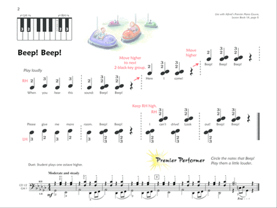 Premier Piano Course Performance, Book 1A Piano Method scores gallery preview page 6