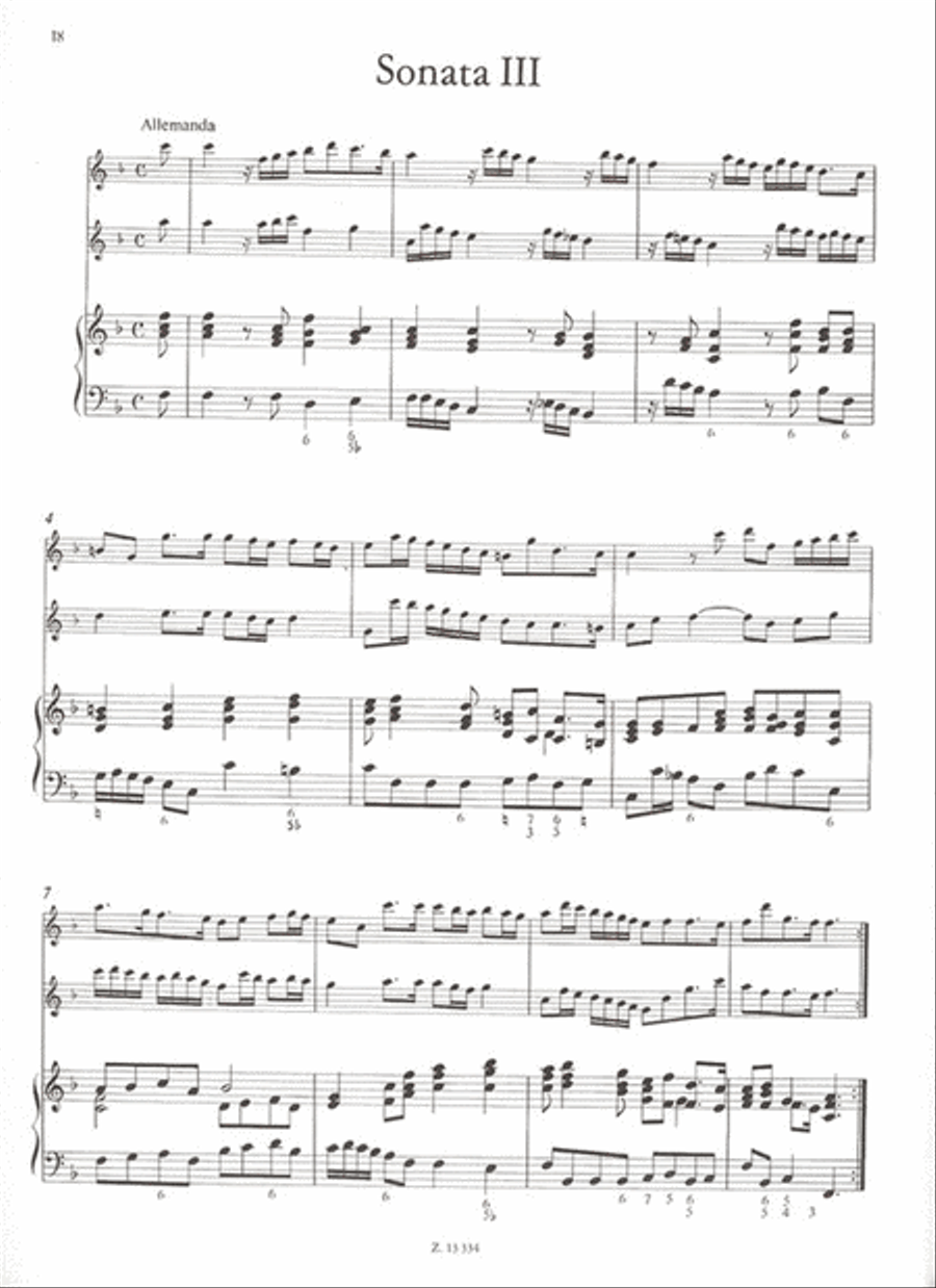 7 sonate facili ket fuvolara (ket furulyara) es Flute Duet scores gallery preview page 3