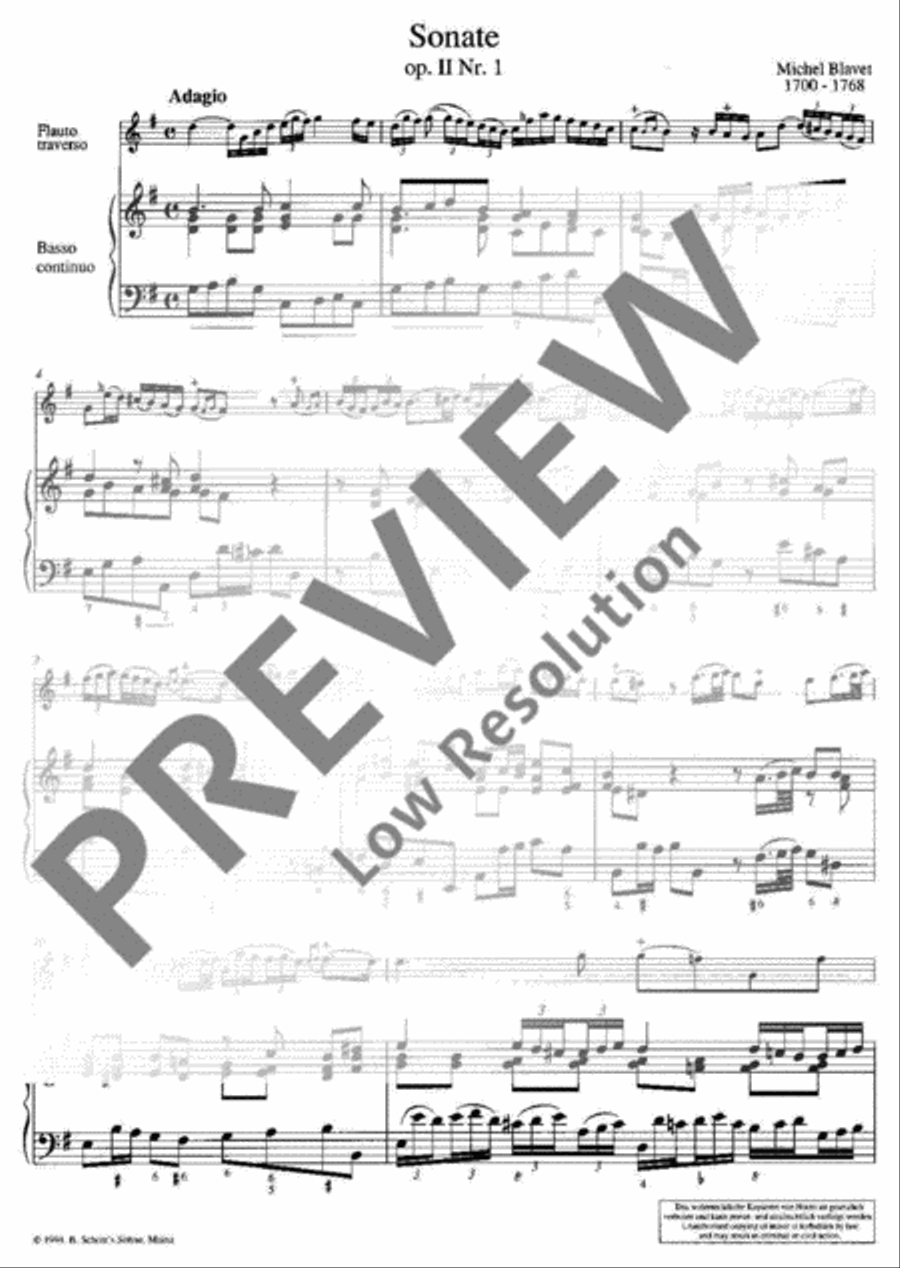 Sonata No. 1 G major Sonata No. 1 G major Flute scores gallery preview page 7