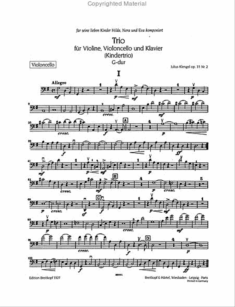 Children's Trios Op. 35 Piano Trio scores gallery preview page 5