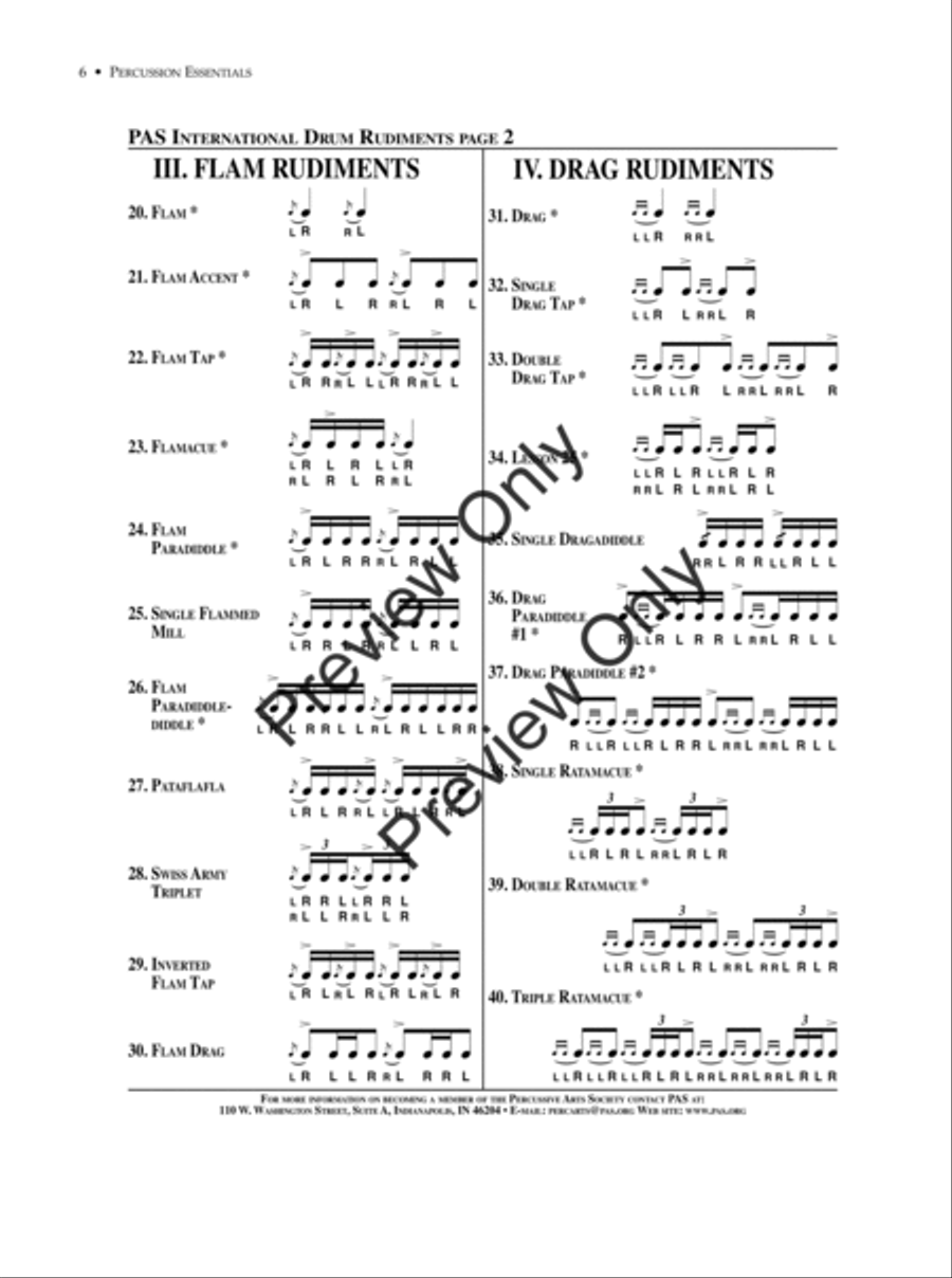 Percussion Essentials Percussion scores gallery preview page 6