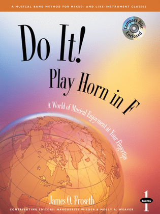 Book cover for Do It! Play Horn in F - Book 1 with MP3s