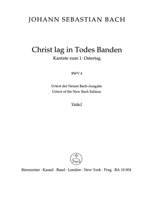 Christ lay by death enshrouded, BWV 4