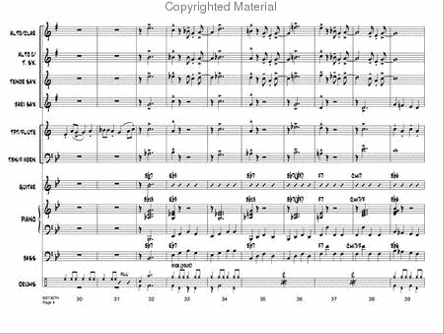 Bugle Call Rag Jazz Ensemble scores gallery preview page 5