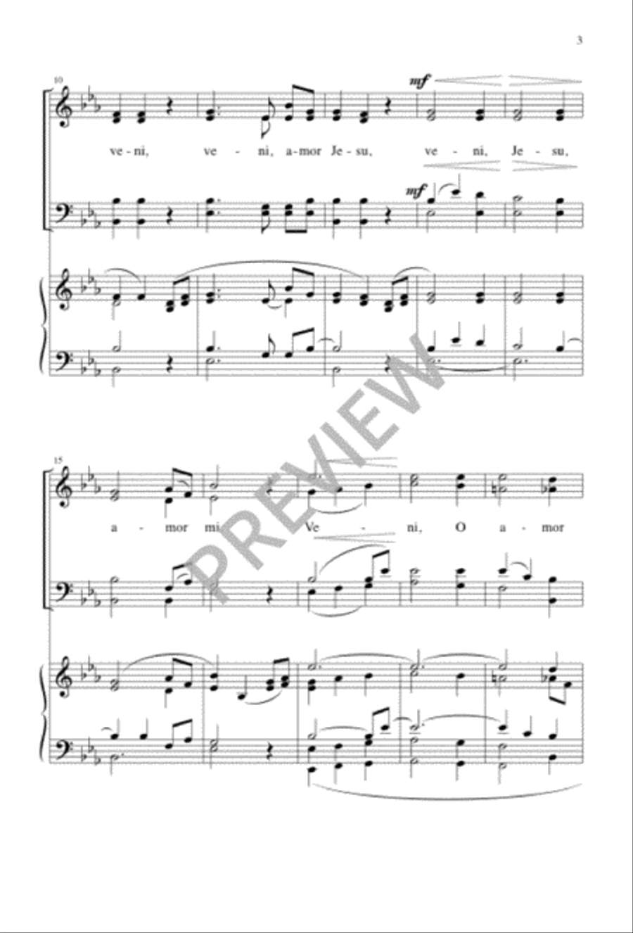 Veni, Jesu, Amor Mi Veni, Jesu, Amor Mi 4-Part scores gallery preview page 3