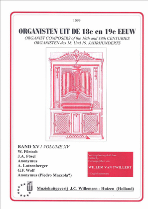 Book cover for Organisten uit de 18e en 19e Eeuw 15
