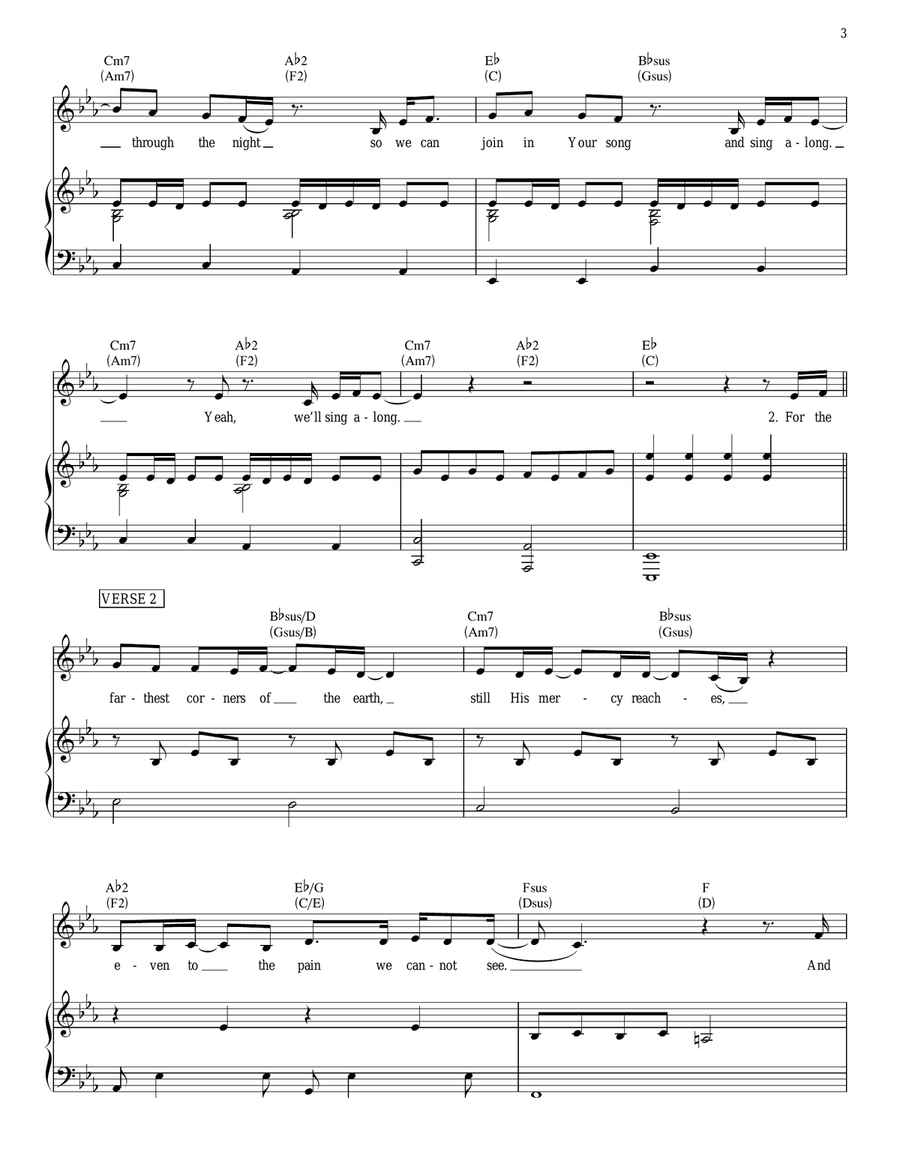 Sing Along Sing Along Piano, Vocal, Guitar scores gallery preview page 3