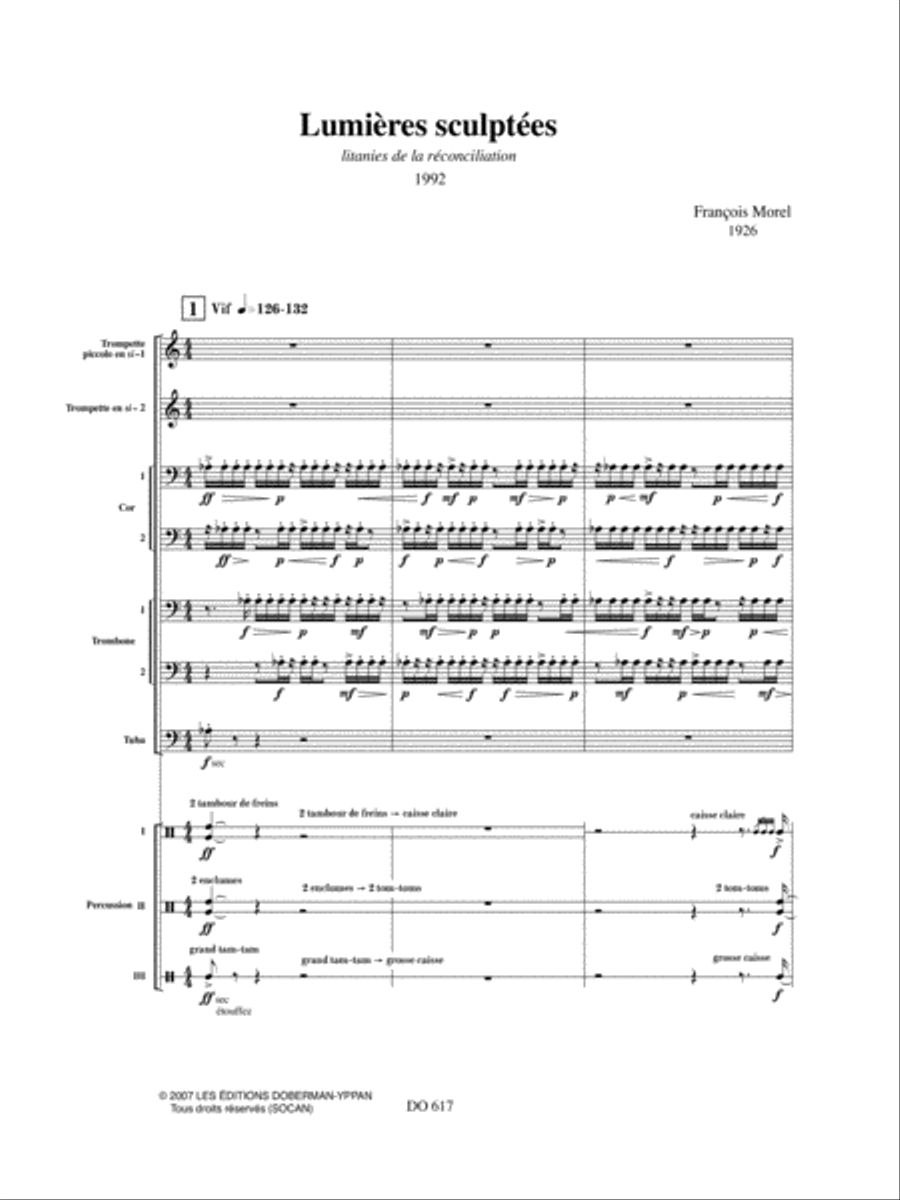 Lumières sculptées Score scores gallery preview page 5