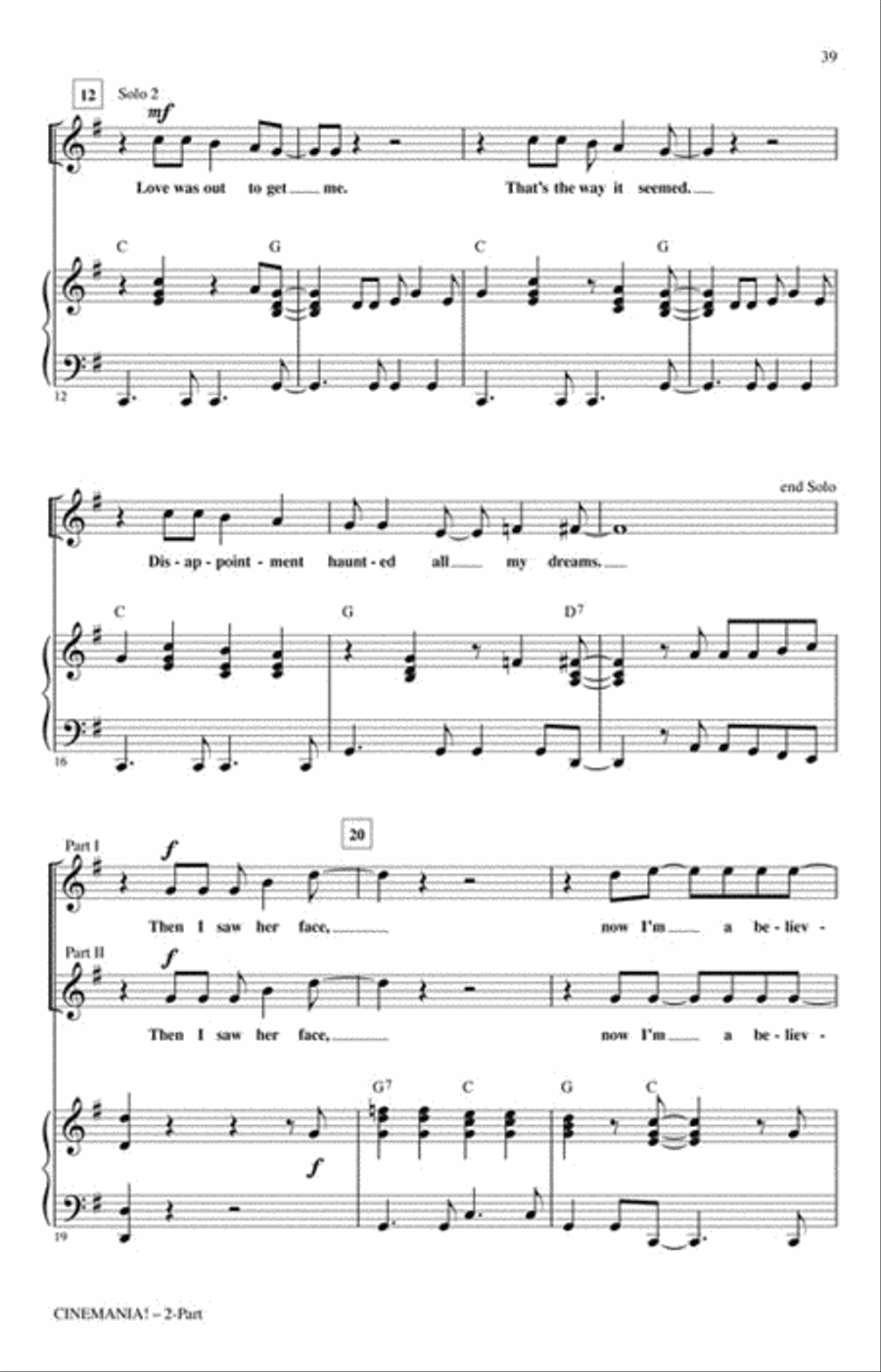 Cinemania! Movie Blockbusters in Concert 2-Part scores gallery preview page 7