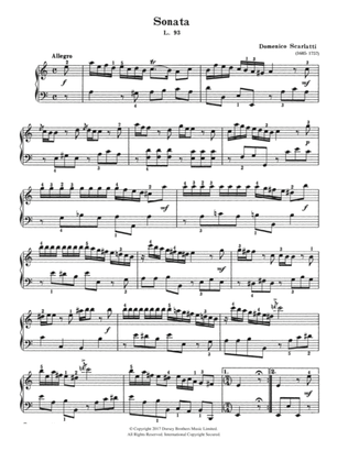 Sonata In A Minor L. 93