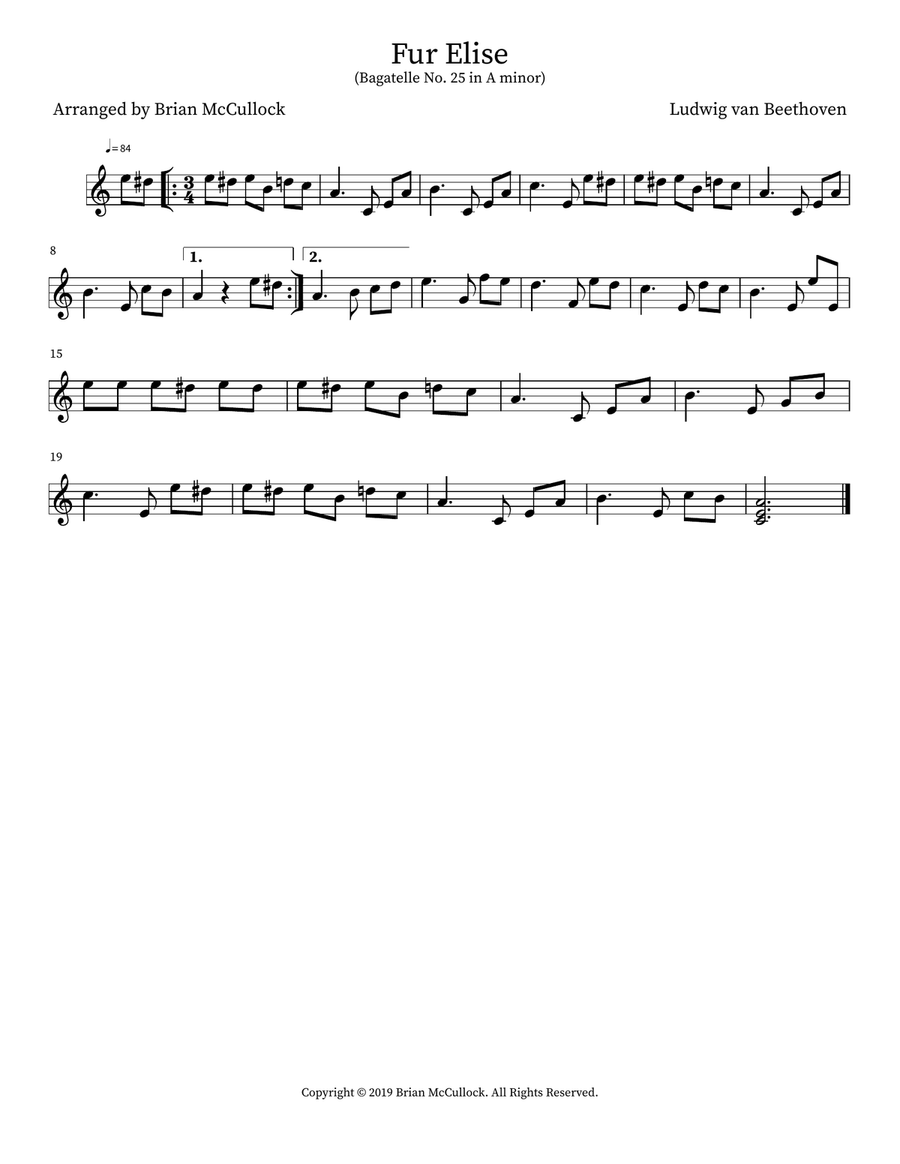 Fur Elise Fur Elise Ukulele scores gallery preview page 2