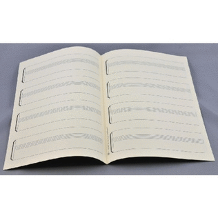 Music manuscript paper 4 keyboard staves
