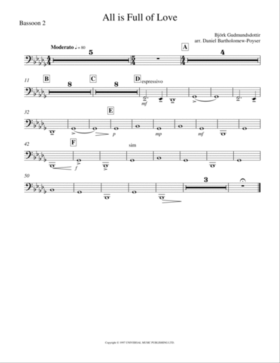 All Is Full Of Love Full Orchestra scores gallery preview page 4