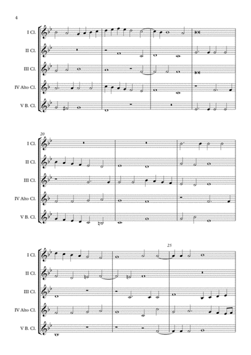 Exsultate Deo (Giovanni Pierluigi da Palestrina) Clarinet Choir arr. Adrian Wagner image number null