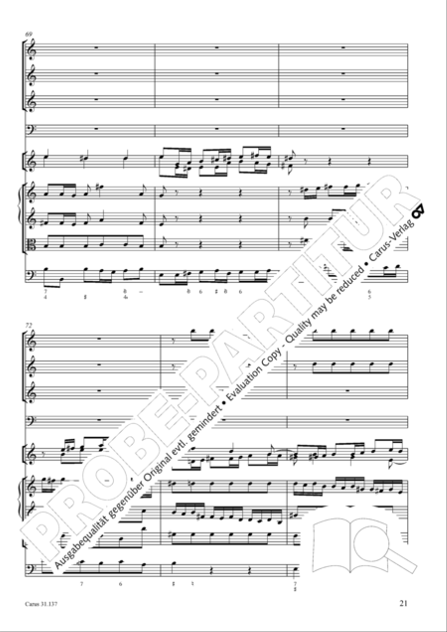 Praise ye, Almighty God, King and our ruler exalted (Lobe den Herren, den machtigen Konig der Ehren) ATB scores gallery preview page 22