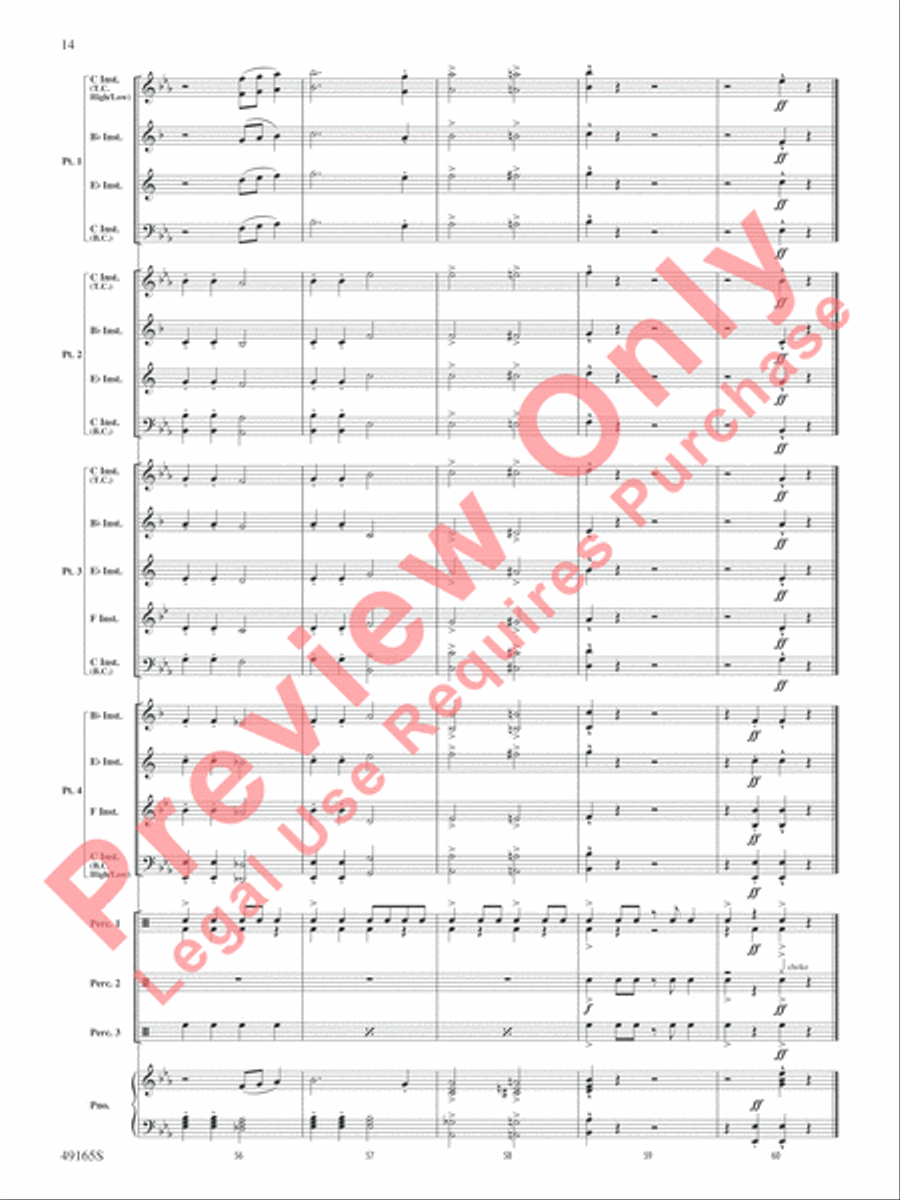 I Got Rhythm I Got Rhythm Concert Band scores gallery preview page 15