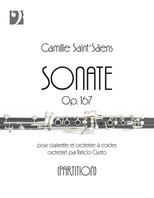 Clarinet Sonata, Op.167 (arrange for Clarinet and string orchestra)