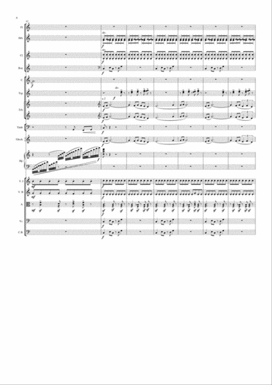 Ouverture & Soupirs Nocturnes (Complete program) Large Ensemble scores gallery preview page 6