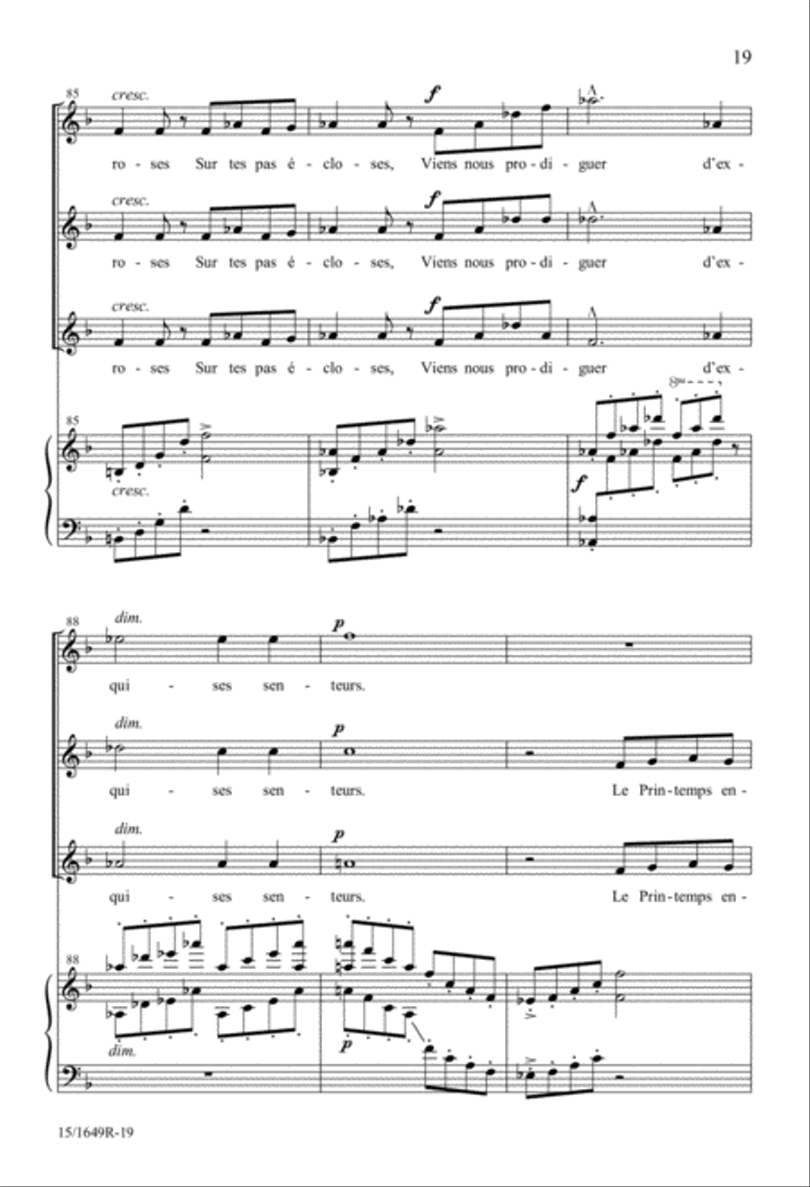 Salut au Chevalier Printemps SSA scores gallery preview page 19