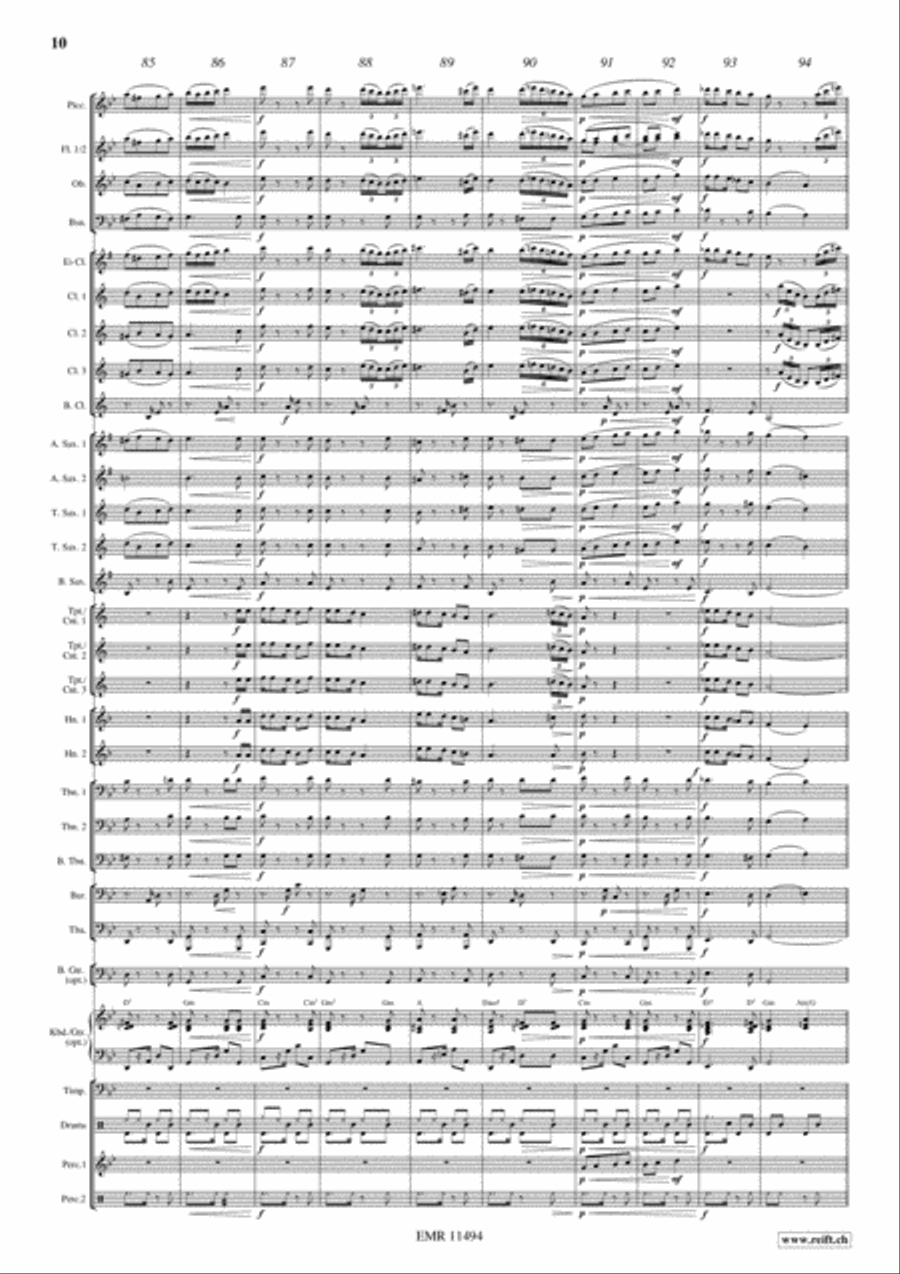 Flight To Sevilla Concert Band scores gallery preview page 11