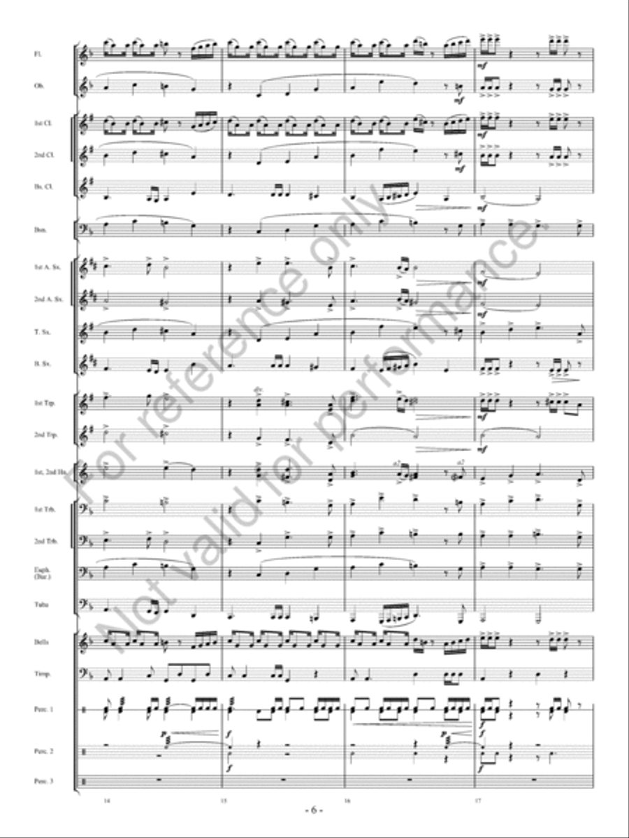 Avalanche! Concert Band scores gallery preview page 7