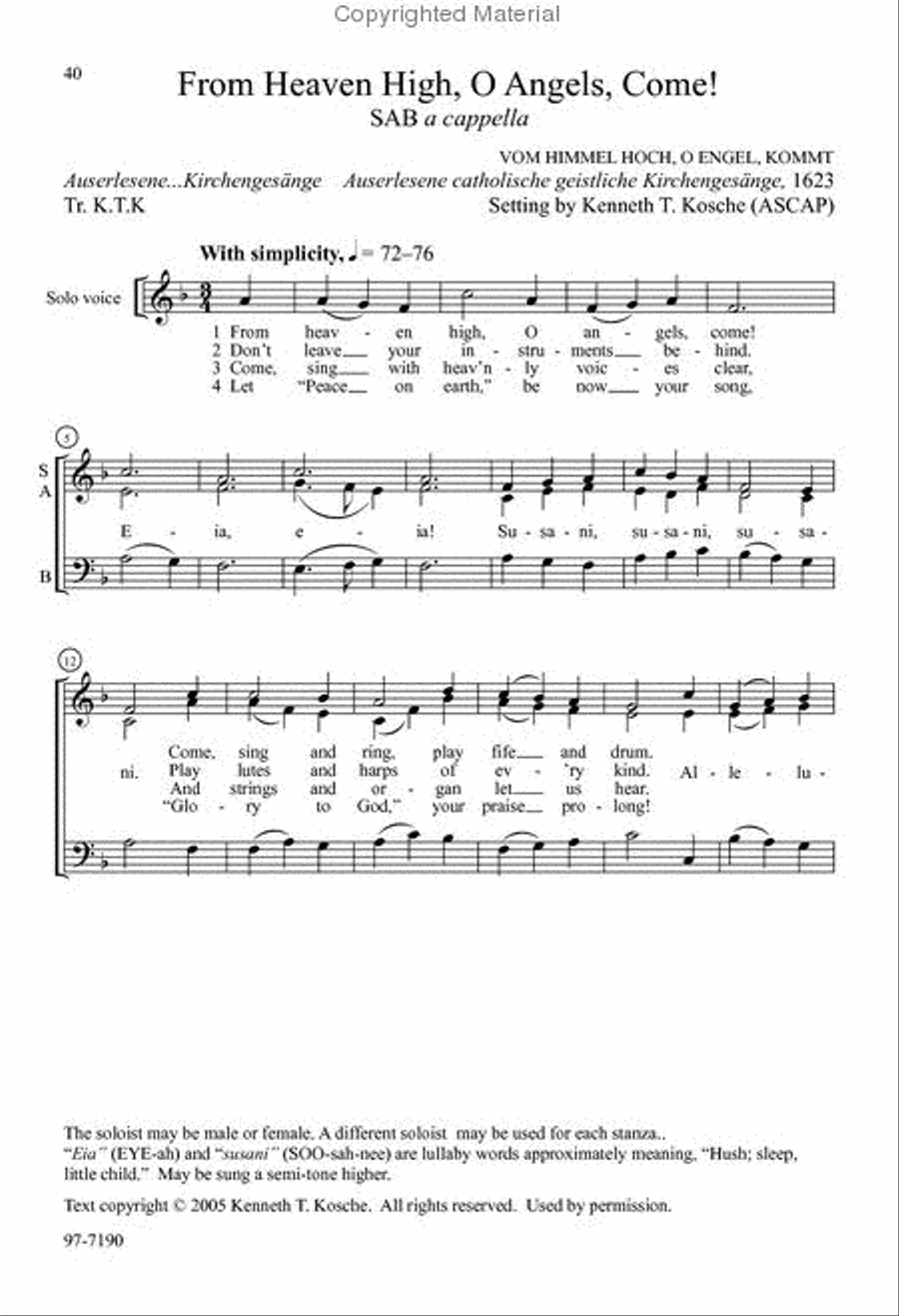 A Christmas Garland A Christmas Garland 3-Part scores gallery preview page 10