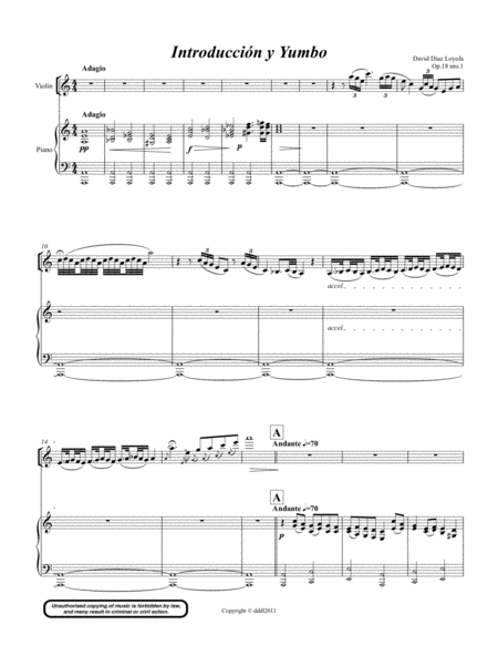 Introducción y Yumbo Op.18 Nro.1
