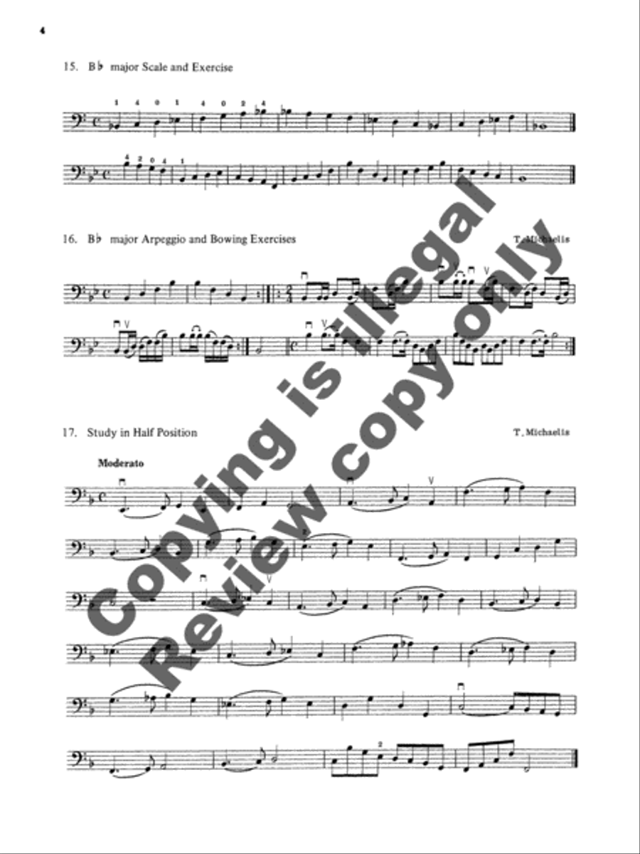 Yorke Studies for Double Bass, Volume 1 Double Bass scores gallery preview page 6