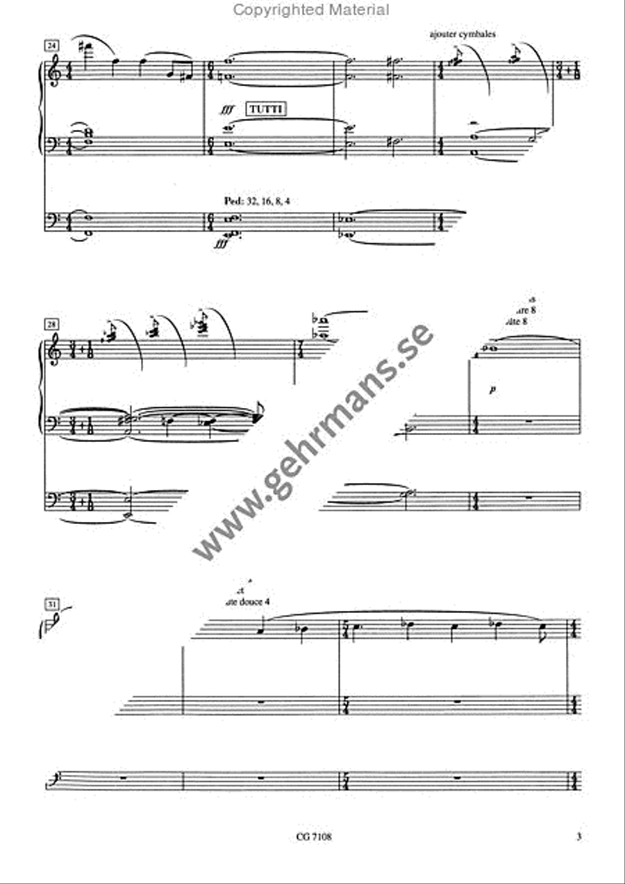 Canto desolato Canto desolato Organ Solo scores gallery preview page 4