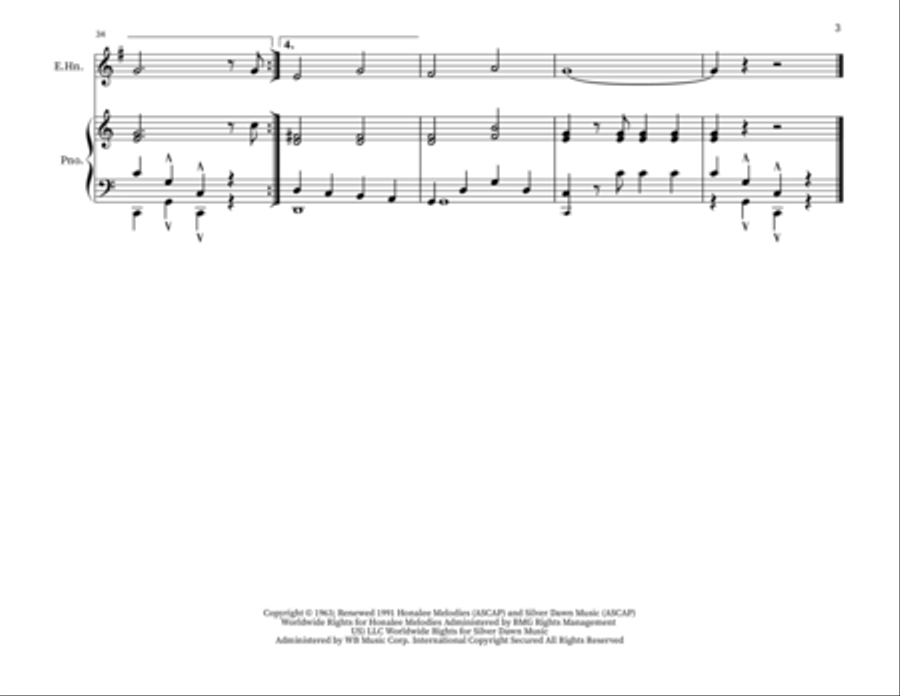Puff The Magic Dragon English Horn scores gallery preview page 3
