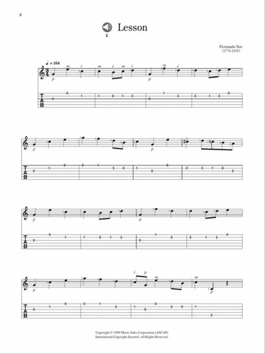 50 Easy Classical Guitar Solos Acoustic Guitar scores gallery preview page 7