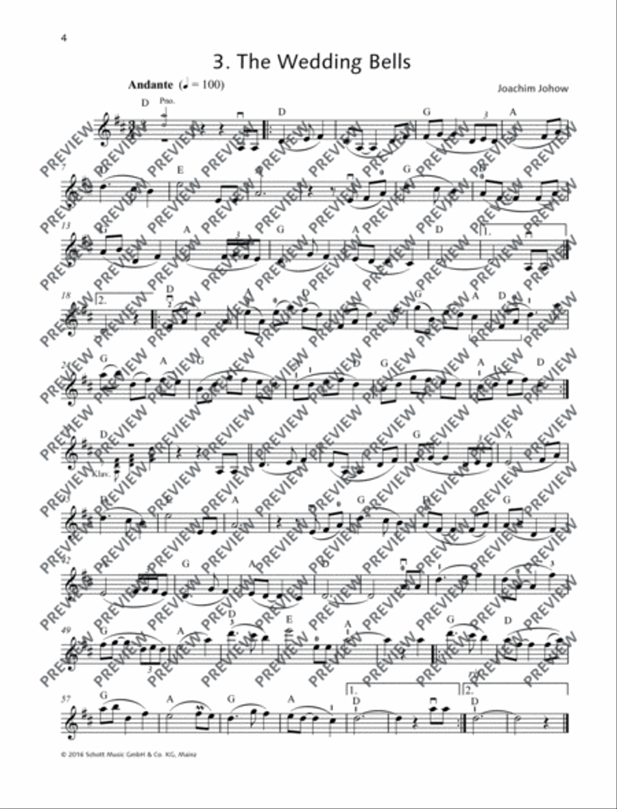The Wedding Bells Violin Solo scores gallery preview page 5
