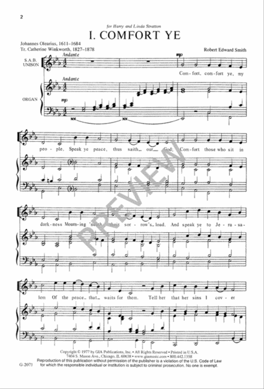 Three Canonic Anthems for Advent 3-Part scores gallery preview page 3
