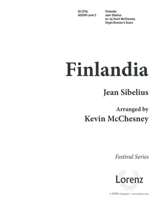 Book cover for Finlandia - Organ/Director's Edition