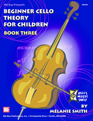 Book cover for Beginner Cello Theory for Children, Book Three