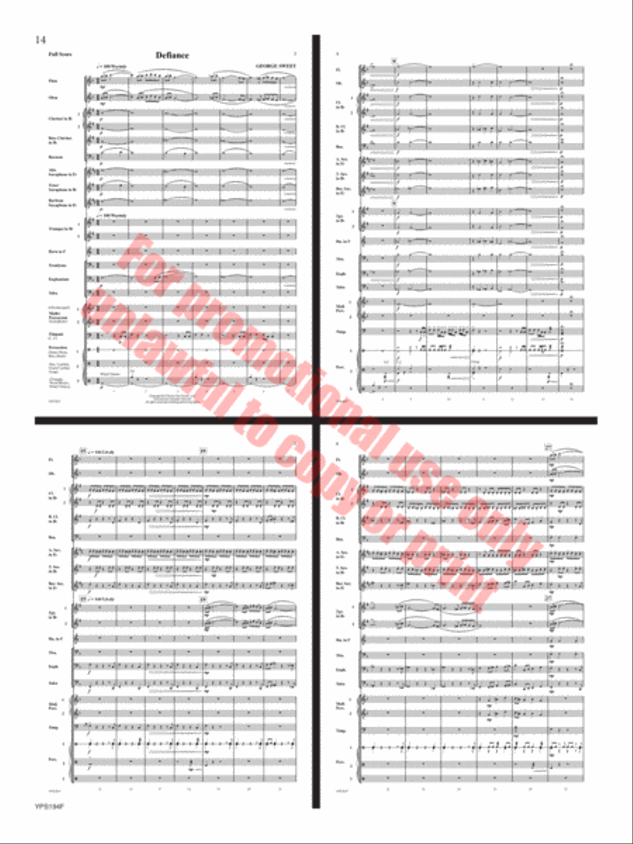 Power Concert Band scores gallery preview page 15