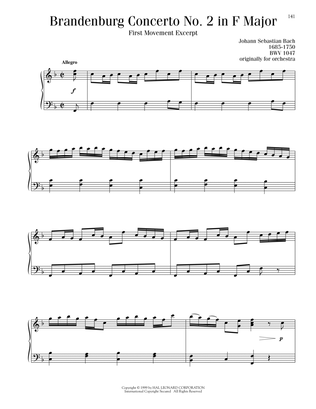 Brandenburg Concerto No. 2 in F Major, First Movement Excerpt