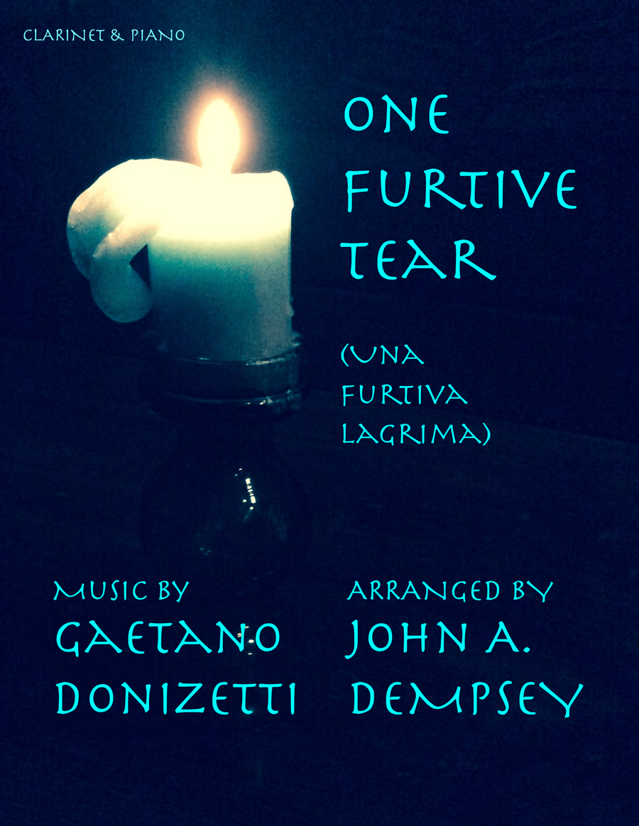 One Furtive Tear (Una Furtiva Lagrima): Clarinet and Piano Clarinet Solo scores gallery preview page 1